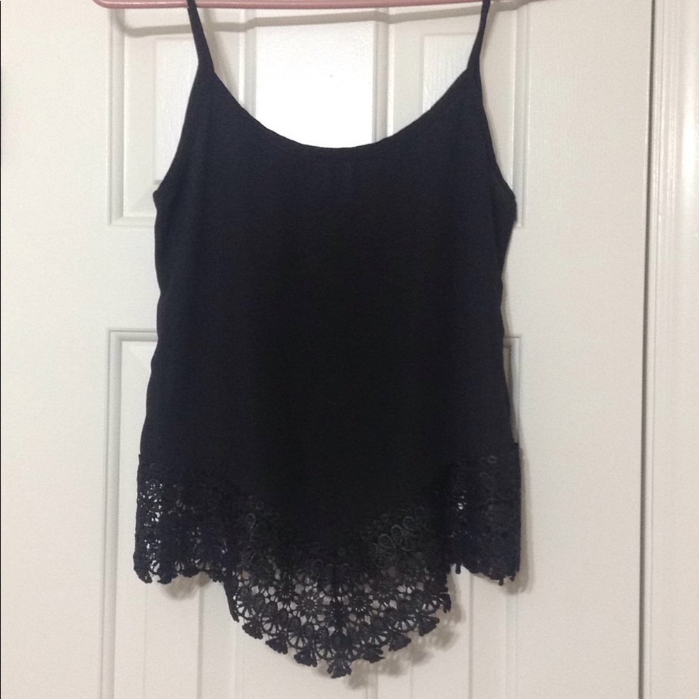 Nella Fantasia Black Lace trim tank